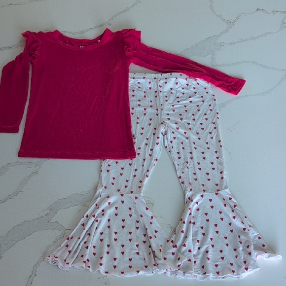 Bums & Roses Red Set 4T - Picture 3 of 7